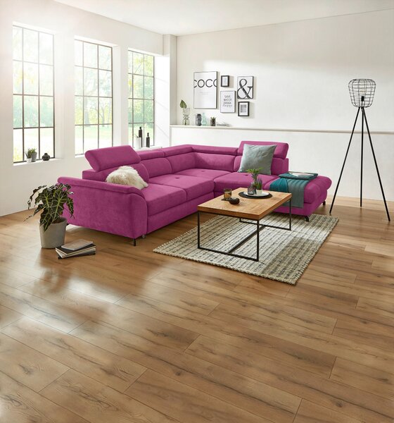 ROHOVÁ SEDAČKA, textil, magenta Stylife - Sedací soupravy, Online Only