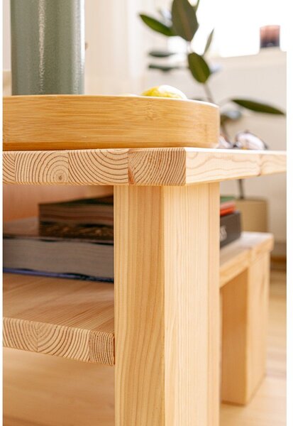 Konferenční stolek z borovicového dřeva v přírodní barvě 45x68 cm Japan – Karup Design