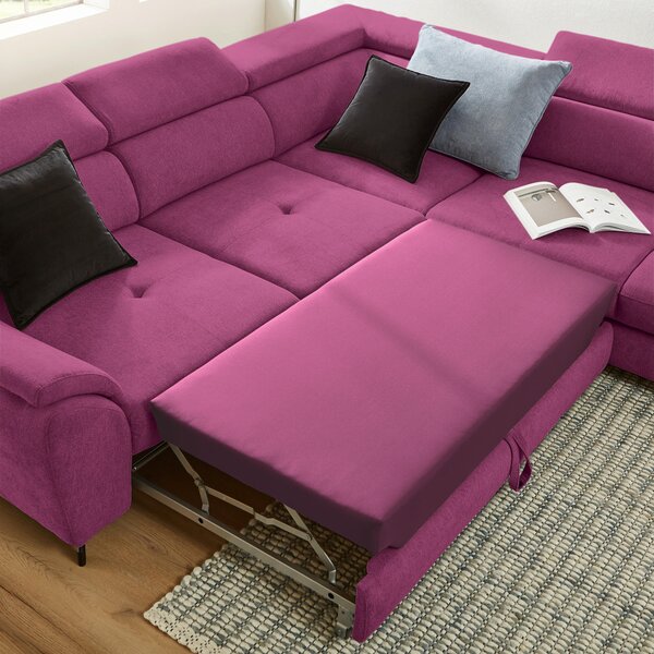 ROHOVÁ SEDAČKA, textil, magenta Stylife - Sedací soupravy, Online Only