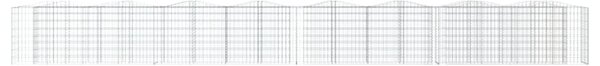 Klenutý gabion vyvýšený záhon 800x50x100 cm pozinkované železo