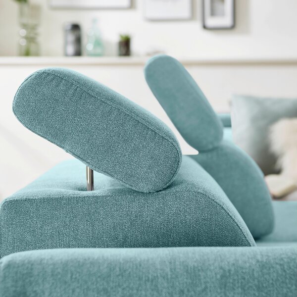 ROHOVÁ SEDAČKA, textil, modrá Stylife - Sedací soupravy, Online Only