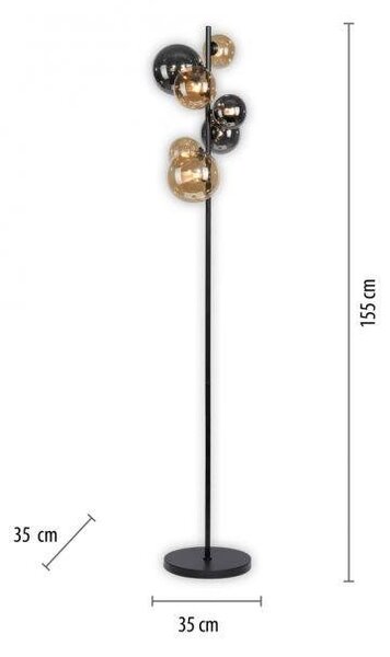 Paul Neuhaus Stojací LED lampa POPSICLE, 21W, v. 155 cm, 3000K