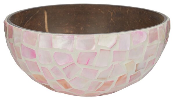 COCONUT Dekorační miska mozaika 14 cm - růžová