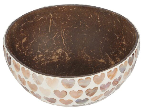 COCONUT Dekorační miska mozaika srdce 14 cm