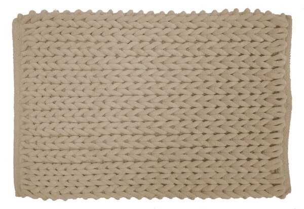 Světle hnědá koupelnová předložka 50x80 cm Ariel – douceur d'intérieur