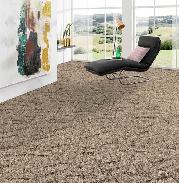 Breno Metrážový koberec NICOSIA 44 (Ultratex), šíře 400 cm, Hnědá