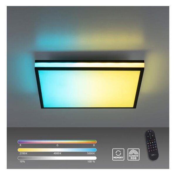 JUST LIGHT. 14110-18-LED RGBW Stmívatelné svítidlo MARIO BLACK LED/19,5W/230V+DO