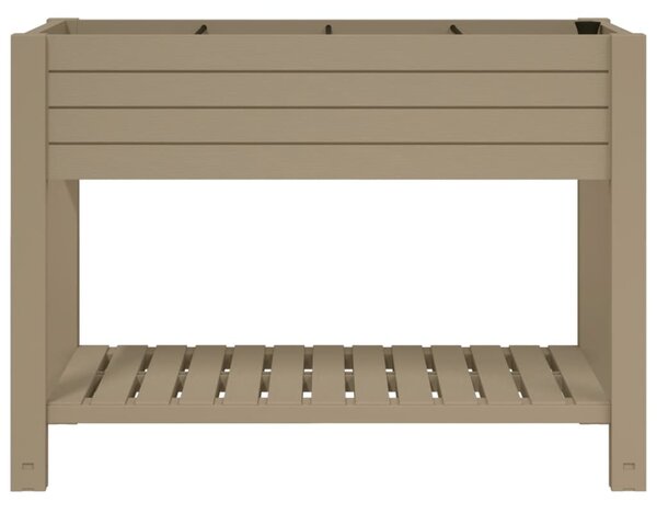 Zahradní vyvýšený záhon světle hnědý 110x45x79 cm polypropylen