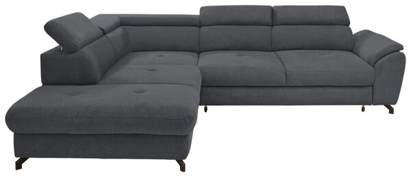 ROHOVÁ SEDAČKA, textil, antracitová Stylife - Sedací soupravy, Online Only