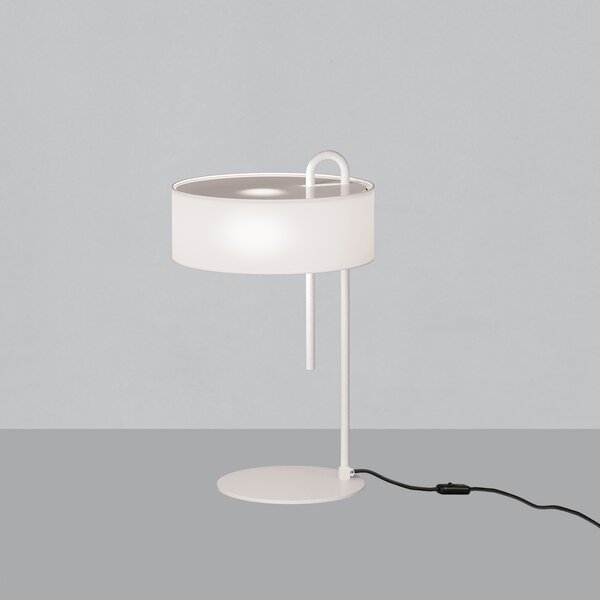 ACB Iluminacion Stolní LED lampa CLIP, v. 53 cm, 1xE27 15W Barva: Černá, Barva montury: Bílá