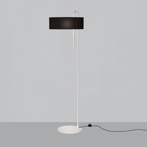 ACB Iluminacion Stojací LED lampa CLIP, v. 150 cm, 1xE27 15W Barva: Černá, Barva montury: Černá
