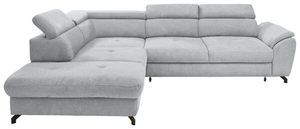 ROHOVÁ SEDAČKA, textil, barvy stříbra Stylife - Sedací soupravy, Online Only
