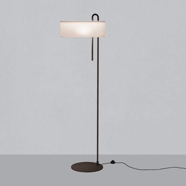 ACB Iluminacion Stojací LED lampa CLIP, v. 150 cm, 1xE27 15W Barva: Černá, Barva montury: Černá