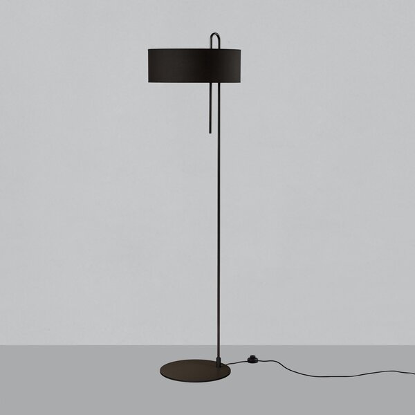 ACB Iluminacion Stojací LED lampa CLIP, v. 150 cm, 1xE27 15W Barva: Černá, Barva montury: Černá