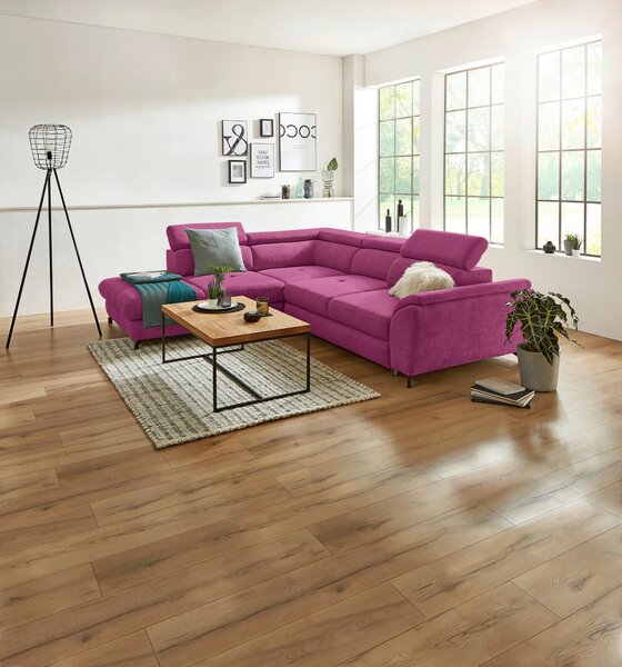 ROHOVÁ SEDAČKA, textil, magenta Stylife - Sedací soupravy, Online Only