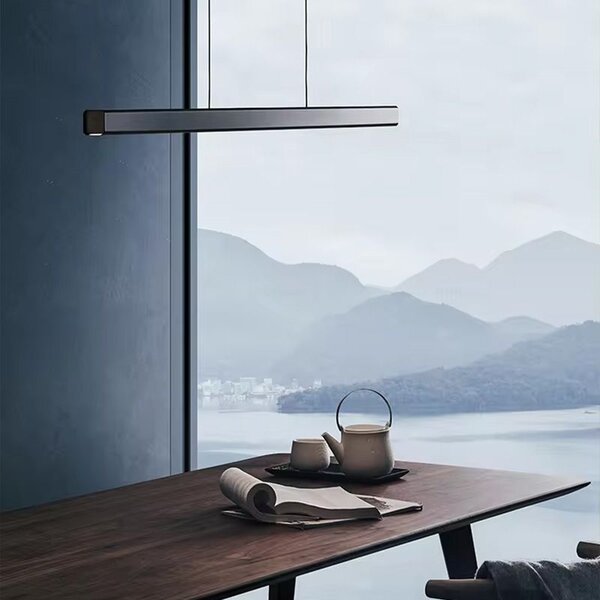 Toolight Toolight, LED závěsné svítidlo 80cm, 15W, APP1447-CP, černá matná, OSW-02391