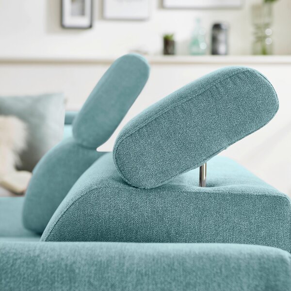 ROHOVÁ SEDAČKA, textil, modrá Stylife - Sedací soupravy, Online Only