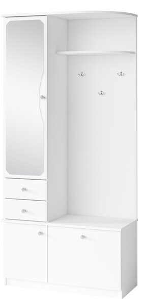 Předsíň Ganton Max (bílá) (se zrcadlem) (L)