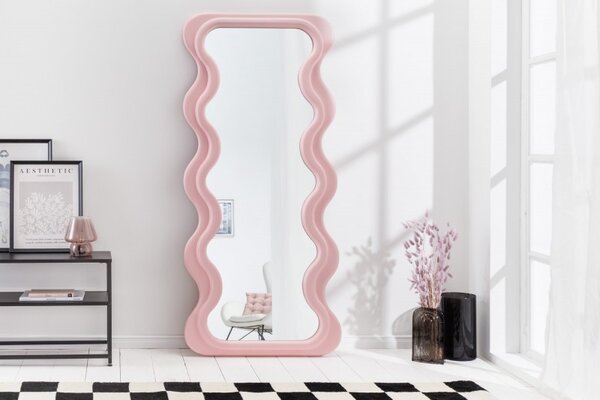 Nástěnné zrcadlo - Curvy, růžové
