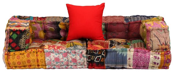 2místný modulární pouf patchwork textil