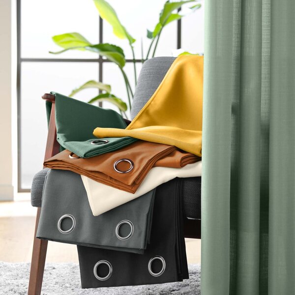 Hnědý závěs 140x280 cm Soline – douceur d'intérieur