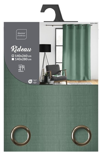 Zelený závěs 140x260 cm Soline – douceur d'intérieur