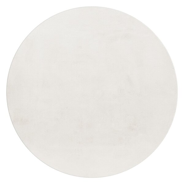 Krémový pratelný kulatý koberec ø 120 cm Pouffy – Ayyildiz Carpets