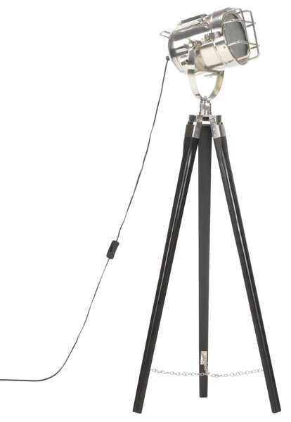 Stojací lampa na stativu černá masivní mangovníkové dřevo 97 cm