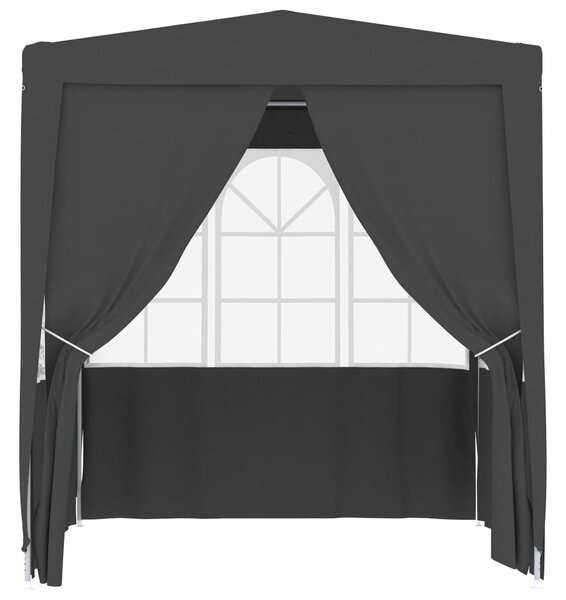 Profi party stan s bočnicemi 2,5 x 2,5 m antracitový 90 g/m²