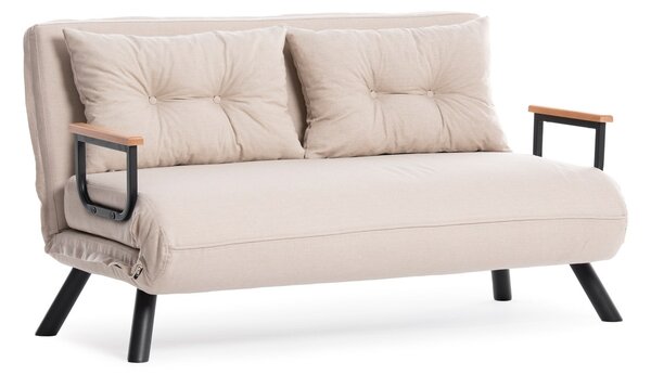 Pohovka futon Sandy (krémová)