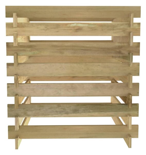 Laťkový zahradní kompostér 90x90x90 cm impregnovaná borovice