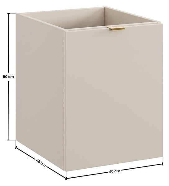 Koupelnová spodní skříňka DALIA CASHMERE 40 cm s košem na prádlo