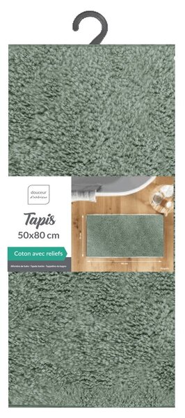 Šedozelená koupelnová předložka 50x80 cm Mael – douceur d'intérieur