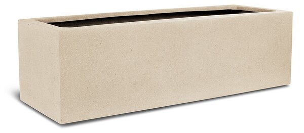 Polystone Flowerbox Anthracite Barva květináče: Krémová, Rozměry: Délka x Šířka x Výška 100x35x30 cm