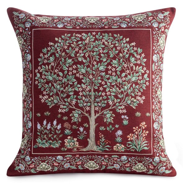 GOBELÍNOVÁ DEKORAČNÍ POVLAK NA POLŠTÁŘ FESTIVE VERDE1 45X45 CM VZOROVANÁ