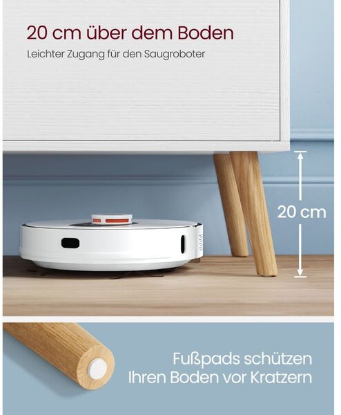 TV stolek – bílý minimalistický design, 120 × 40 × 49 cm