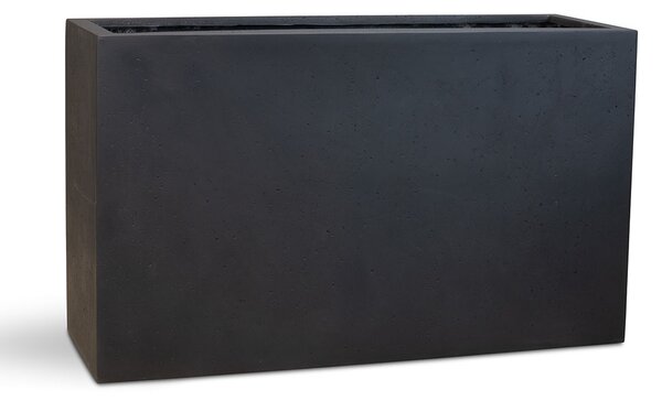 Polystone Divide rozdělovač prostoru Grey Barva květináče: Antracitová, Rozměry: Délka, Šířka, Výška 100x35x60 cm