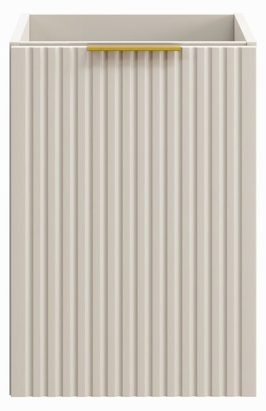 Comad Závěsná koupelnová skříňka s košem na prádlo Adele Cashmere 40 cm kašmírová