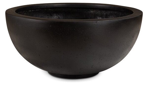 Polystone Ego Plus miska Grey Barva květináče: Antracitová, Rozměry: Průměr 50 cm, Výška 22 cm