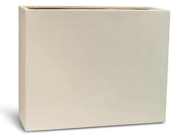 Polystone Divide rozdělovač prostoru Grey Barva květináče: Krémová, Rozměry: Délka, Šířka, Výška 100x35x80 cm
