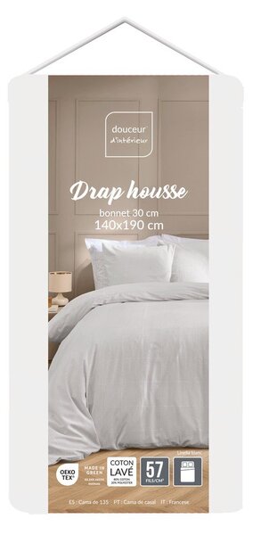 Bílé prostěradlo 140x190 cm Linella – douceur d'intérieur