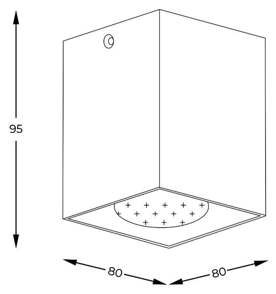ZUMA 003064-024555 Bodové svítidlo SQUARE 50475-WH-N - ZUMALINE