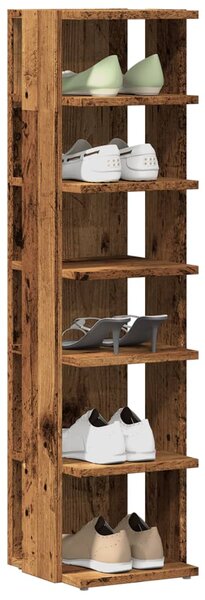 Botníky 2 ks old wood 28 x 27 x 102 cm kompozitní dřevo