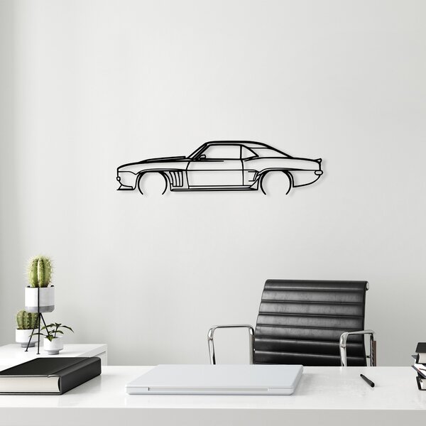 ASIR Nástěnná dekorace kovová CHEVROLET CAMARO SILHOUETTE