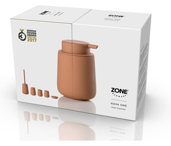 Oranžový kameninový dávkovač mýdla 250 ml Nova One – Zone