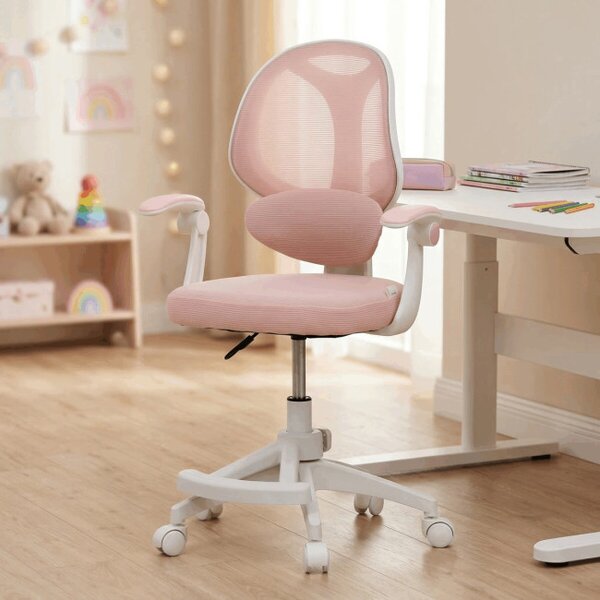 Dětská otočná židle růžová KA-W8008 PINK