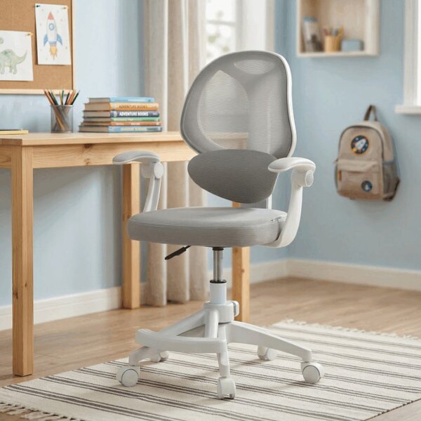 Dětská otočná židle šedá KA-W8008 GREY