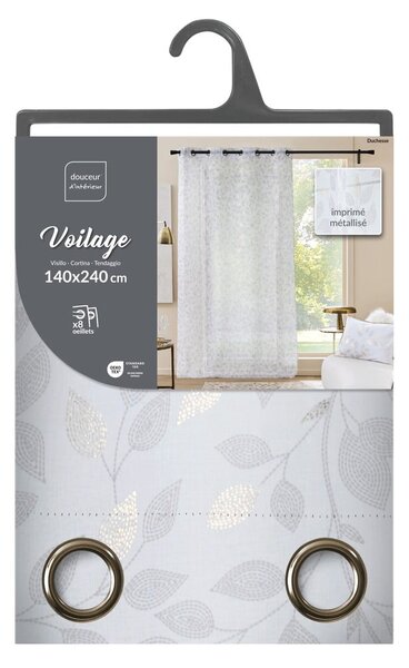 Bílá voálová záclona 140x240 cm Duchesse – douceur d'intérieur