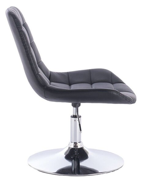 LuxuryForm DESIGN Židle PARIS na stříbrném talíři - černá
