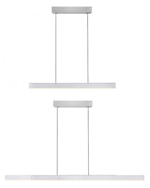 Paul Neuhaus LED závěsné svítidlo PURE-MOTO-RISE elektricky nastavitelná výška dotykový vypínač 2700-5000K hliník, d.200cm